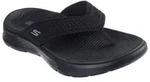 Zehentrenner SKECHERS "GO WALK FLEX SANDAL", Damen, Gr. 37, schwarz, Textil,