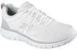 Sneaker SKECHERS "BURNS-AGOURA", Herren, Gr. 40, wei&szlig;, grau, Leder, Textil,