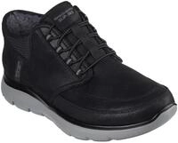 Slip-On Sneaker SKECHERS "SUMMITS", Herren, Gr. 39, schwarz, Textil, Schuhe,