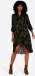Apricot Minikleid "mit Zebramuster" asymmetrisch