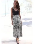Maxikleid LASCANA "mit verstellbarem Ausschnitt und Paisleydruck", Damen, Gr....