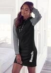 Bench. Loungewear Sweatkleid mit Kapuze und farblich abgesetzten &Auml;rmeln,...
