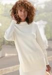 Stehkragenpullover LASCANA "mit breiten Abschl&uuml;ssen", Damen, Gr. 44/46, beige