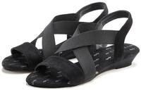 Sandalette VIVANCE "Sommerschuh, offener Schuh, Sandale", Damen, Gr. 35, schwarz,
