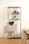 ACTONA GROUP "Seaford, Standregal, Regal, Raumteiler" 77x35x185 cm, schwarzer