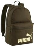 Rucksack PUMA "PHASE BACKPACK", gr&uuml;n (schwarz olive, gold moon), Rucks&auml;cke, Damen,