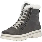Winterboots REMONTE, Damen, Gr. 37, w&auml;rmend, grau, Leder, Textil, Schuhe