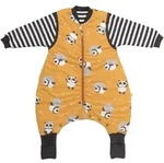 Babyschlafsack SCHLUMMERSACK "Schlafsack mit F&uuml;&szlig;en 3.5 Tog" Gr. 70, gelb (panda),