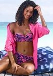 B&uuml;gel-Bandeau-Bikini VENICE BEACH "Kensi", Damen, Gr. 36, Cup A, blau (marine,...