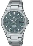 Quarzuhr CASIO EDIFICE, edelstahlfarben, gr&uuml;n, Armbanduhren, Herren, Quarzuhr,