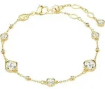 Armkette SWAROVSKI "Schmuck Geschenk Imber Armband" Gr. M, gold (gelbgoldfarben,