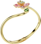Armreif SWAROVSKI "Schmuck Geschenk Idyllia Armreif Blume" Gr. M, gold