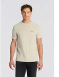 Rundhalsshirt BOSS GREEN "Tee", Damen, Gr. XL, beige (light beige274), Single Jersey,