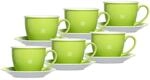 Ritzenhoff & Breker Tasse "Milchkaffee Tassen mit Untertassen Doppio 350 ml 6er Set"