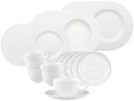 Villeroy & Boch Geschirr-Set "Kombiservice Anmut 30er Set wei&szlig;" Sp&uuml;lmaschinenfest,