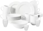 Seltmann Weiden Geschirr-Set "Fr&uuml;hst&uuml;cks-Set Rondo/Liane 24er Set wei&szlig;"