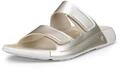 Ecco Pantolette "COZMO W" Sommerschuh, Schlappen mit zwei Klettverschlussriemen