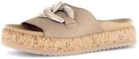 Gabor Pantolette, Plateau, Sommerschuh, Schlupfschuh mit bezogener Zierkette