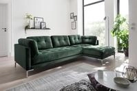 Trends by HG Ecksofa "Landau L-Form" in Cord-Stoff mit Metallfu&szlig;