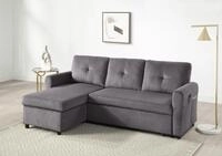 ATLANTIC home collection Schlafsofa "Gustavo L-Form, B: 199 cm, in Cord oder