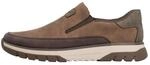 Slip-On Sneaker RIEKER, Herren, Gr. 40, braun (braun, dunkelbraun), Nubuklederimitat,