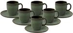 like. by Villeroy & Boch Tasse "Kaffeetassen mit Untertassen Lave 190 ml 6er Set"
