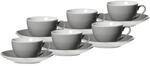 Ritzenhoff & Breker Tasse "Kaffeetassen mit Untertassen Doppio 200 ml 6er Set"