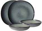 Geschirr-Set "Tafel-Set Lave 4er Set", grau (gris), 4, Steingut, LIKE. BY VILLEROY &