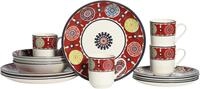 CreaTable Kombiservice "Sumaya, Kombi-Service 16-tlg" Mandala Motive
