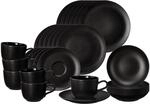 Seltmann Weiden Geschirr-Set "Kombiservice Liberty Velvet Black 30er Set schwarz"