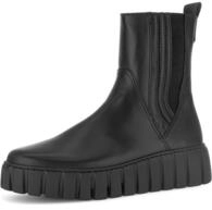 Gabor Chelseaboots "FLORENZ", Plateau, Stiefelette mit Stretcheinsatz au&szlig;en