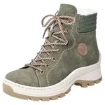 Winterboots RIEKER, Damen, Gr. 36, gr&uuml;n, Lederimitat, Schuhe Winterboots, mit