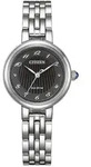 Solaruhr CITIZEN "Citizen L", schwarz, silberfarben, Armbanduhren, Damen, Quarzuhr,