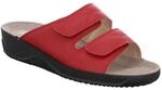 Rohde Pantolette "Soltau-40" Hausschuh, Komfortschuh, Klettschuh mit Keilabsatz