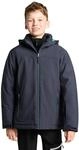 Winterjacke CMP "KID JACKET SNAPS HOOD", Jungen, Gr. 152, blau (antracite, d), Web,
