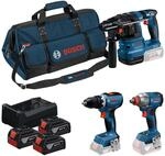 Bosch Professional Akku-Bohrschrauber "Combo Kit 18V Profi-Set" inkl.
