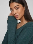 V-Ausschnitt-Pullover VILA "VIRIL V-NECK L/S KNIT TOP - NOOS", Damen, Gr. S (36),