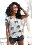LASCANA T-Shirt "mit Elefanten-Motiv" aus weicher Viskose-Qualit&auml;t