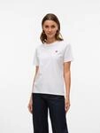 Vero Moda Kurzarmshirt "VMPAULINA SS T-SHIRT GA JRS NOOS" Baumwolle, regular fit