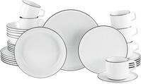 CreaTable Kombiservice "Chef Collection Black Line, Kombi-Service 30-tlg" Daily Use,