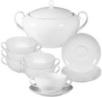 Seltmann Weiden Geschirr-Set "Suppen-Set Rondo/Liane 13er Set wei&szlig;"