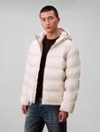 Calvin Klein Jeans Steppjacke "LS NYLON MONOGRAM PUFFER JKT" ohne Kapuze Mit