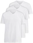 OLYMP T-Shirt Packung, 3er, 3 Stk. V-Ausschnitt, modern fit, reine Baumwolle