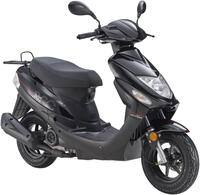 Motorroller LUXXON "ECO (45km/h), 50 ccm, City-Roller, EFI", schwarz,...