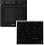 BAUKNECHT Backofen-Set "BBA2S85HU1" mit 1-fach-Teleskopauszug Hydrolyse Set, 2...