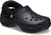Crocs Clog "Lined Fuzz Strap" Schlupfschuh, Hausschuh mit rutschhemmender Laufsohle