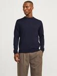 Jack & Jones Rundhalspullover "JPRBLAMILANO STITCH KNIT CREW NECK SN" Baumwolle,