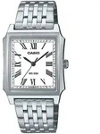 Quarzuhr, silber (edelstahlfarben, wei&szlig;), CASIO TIMELESS COLLECTION, Armbanduhren,