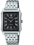 Quarzuhr, schwarz (edelstahlfarben, schwarz), CASIO TIMELESS COLLECTION,