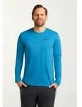 Rundhalspullover JACK WOLFSKIN "SKY THERMAL L/S M", Herren, Gr. S (48), blau